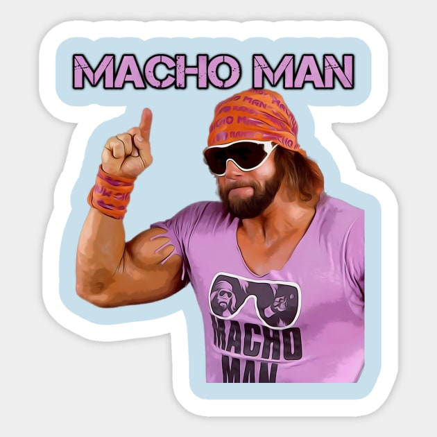 i am randy savage Sticker by lemoteuy